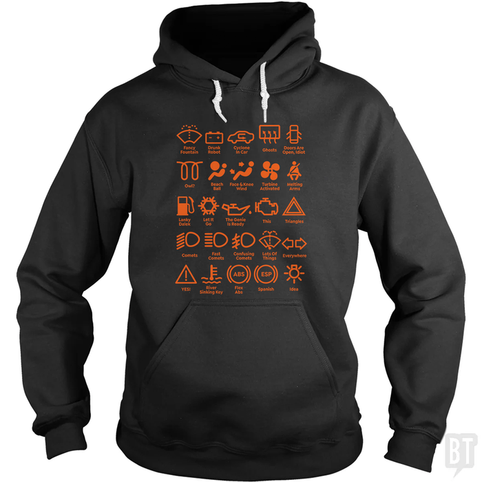 Car Dashboard Lights Hoodie