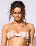 Watercult Coastal Bohemia Bandeau Bikini Top - Sand Cotton - Simply Beach UK
