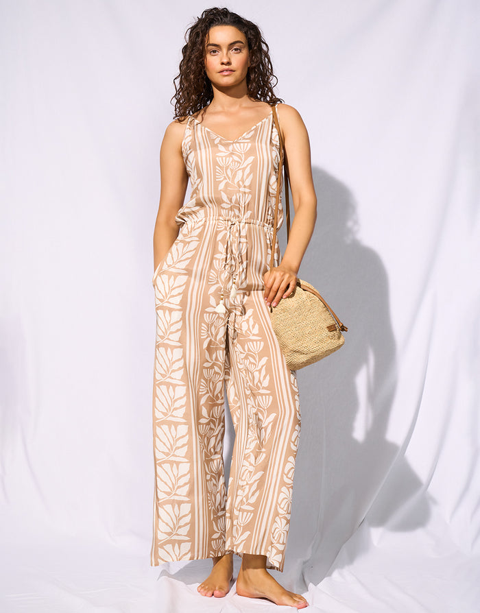 Watercult Coastal Bohemia Jumpsuit - Sand Cotton - Simply Beach UK