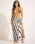 Seafolly Coastline Sarong - Black - Simply Beach UK
