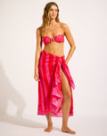 Seafolly Coastline Sarong - Flame - Simply Beach UK