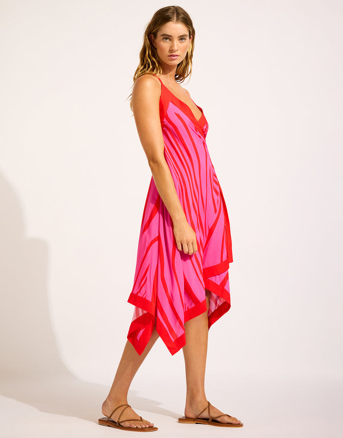 Seafolly Coastline Scarf Wrap Dress - Flame - Simply Beach UK
