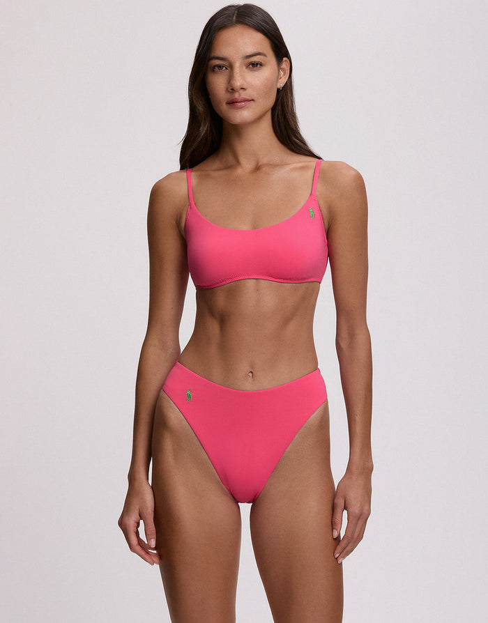 Polo Ralph Lauren Color Shop Kennedy Bralette Bikini Top - Desert Pink - Simply Beach UK