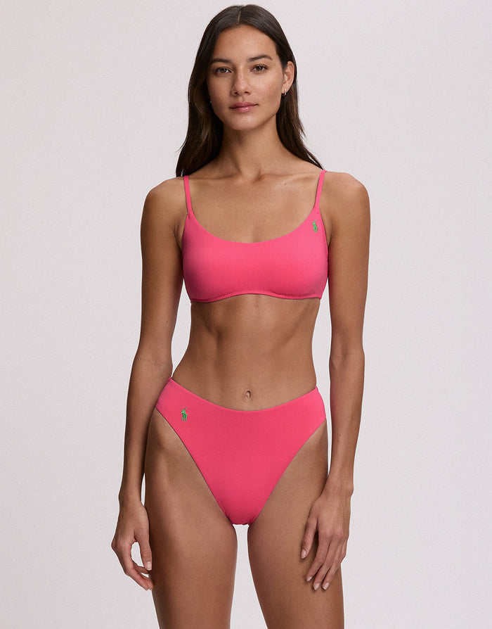 Polo Ralph Lauren Color Shop Kennedy Bralette Bikini Top - Desert Pink - Simply Beach UK