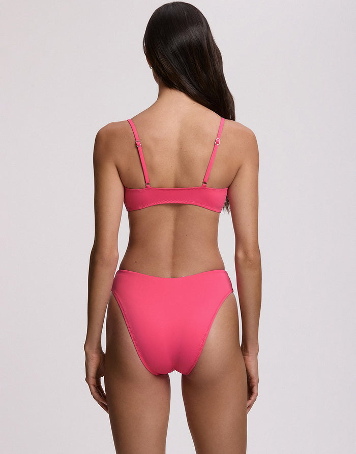 Polo Ralph Lauren Color Shop Kennedy Bralette Bikini Top - Desert Pink - Simply Beach UK