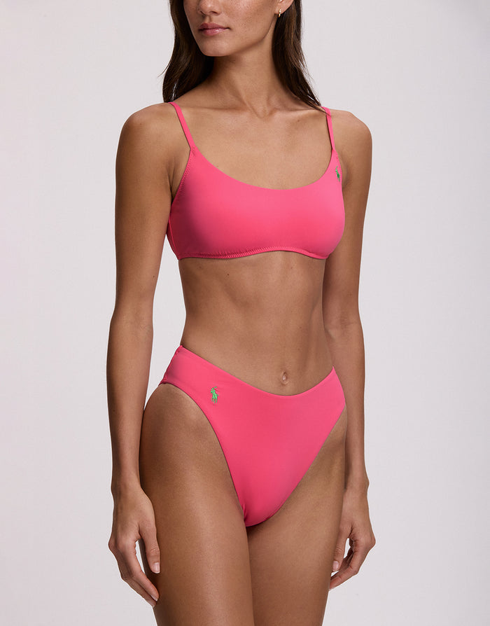 Polo Ralph Lauren Color Shop Kennedy Bralette Bikini Top - Desert Pink - Simply Beach UK