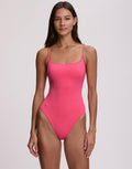 Polo Ralph Lauren Color Shop Kennedy Swimsuit - Desert Pink - Simply Beach UK
