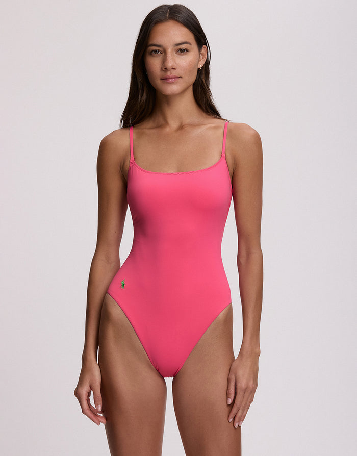 Polo Ralph Lauren Color Shop Kennedy Swimsuit - Desert Pink - Simply Beach UK