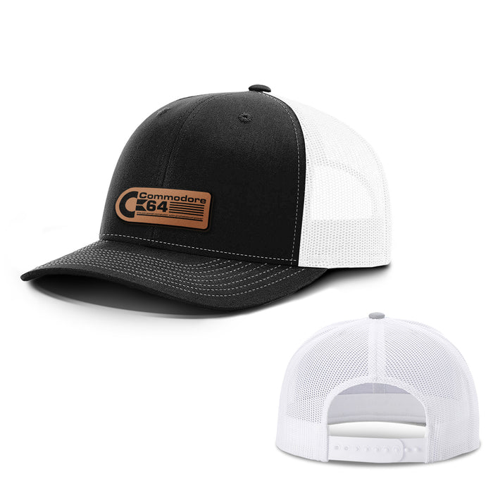 Commodore 64 Leather Patch Hats - BustedTees.com