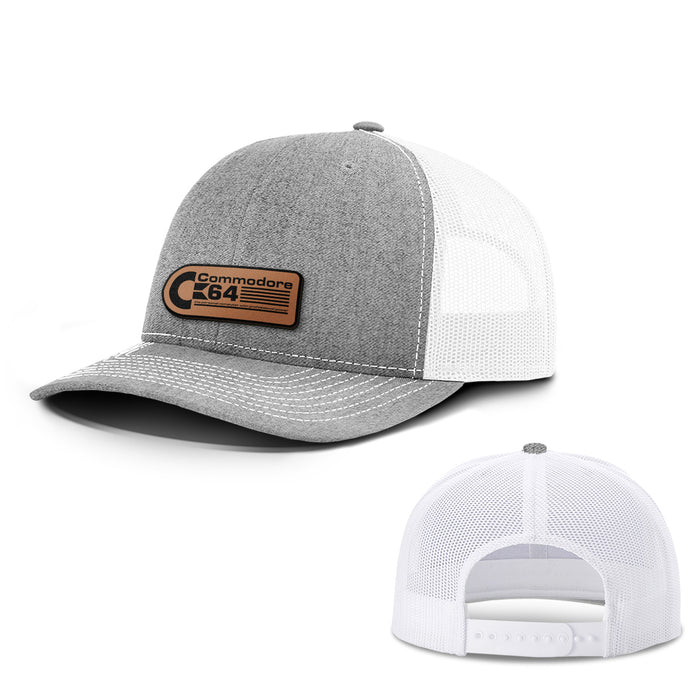 Commodore 64 Leather Patch Hats - BustedTees.com