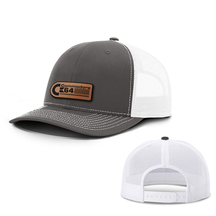 Commodore 64 Leather Patch Hats - BustedTees.com