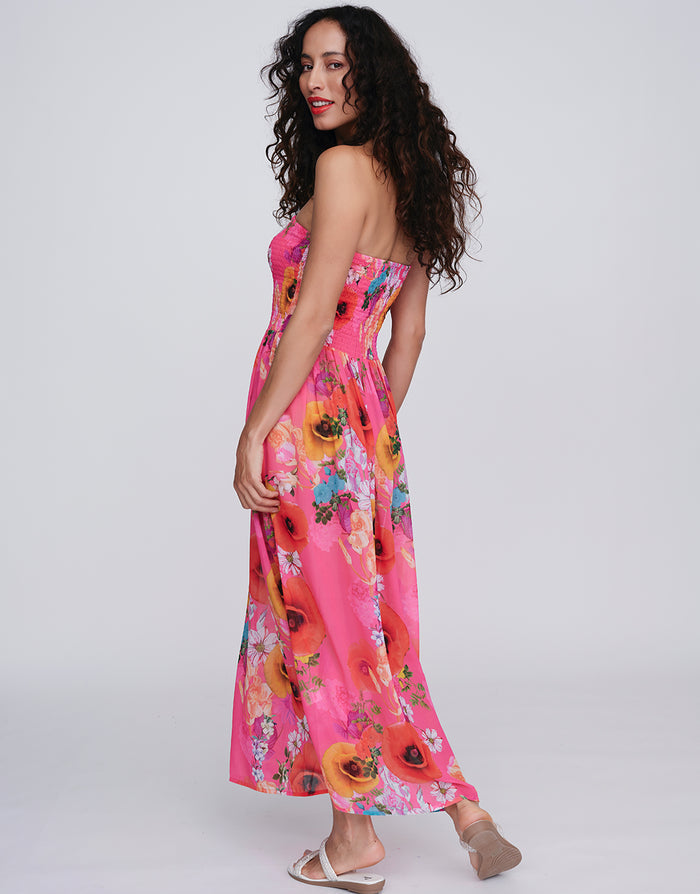 Copacabana Maxi Dress - Pink - Simply Beach UK
