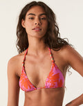 Coralshell Paula Tri Bikini Top - Exotic Bloom