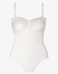 Tessy Corsica Bandeau Swimsuit - White - Simply Beach UK