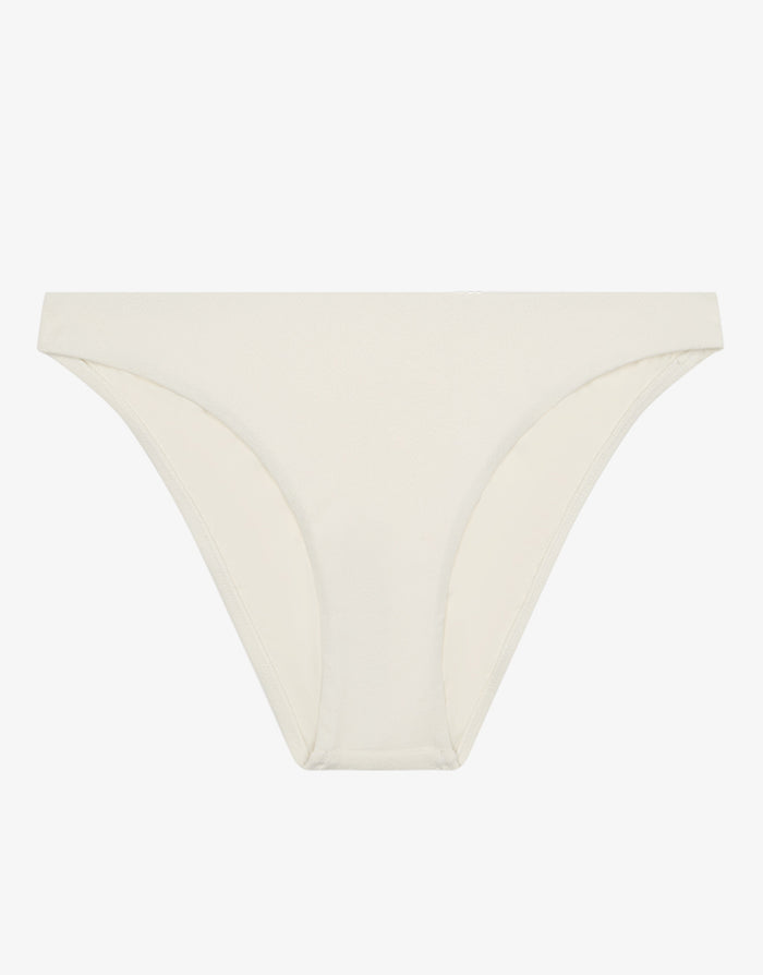 Creme Memoir Staple Bikini Pant - White - Simply Beach UK