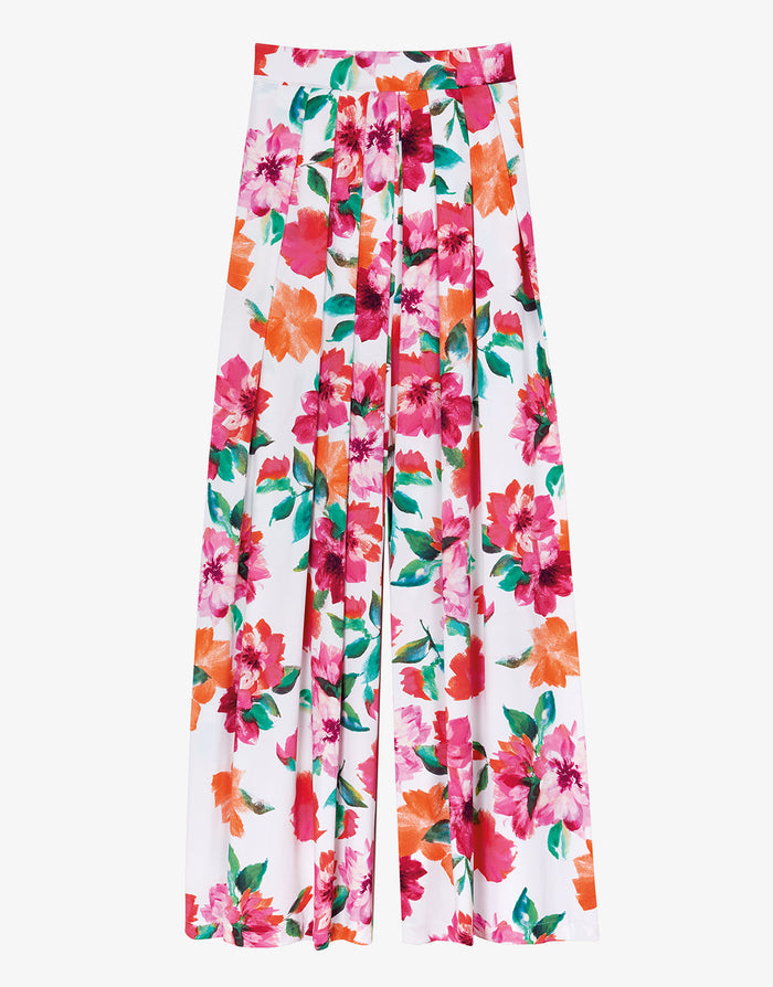 Roidal Dahlia Beach Pants - Pink Floral - Simply Beach UK