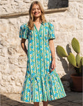 Pink City Prints Daisy Dress - Hibiscus Border - Simply Beach UK
