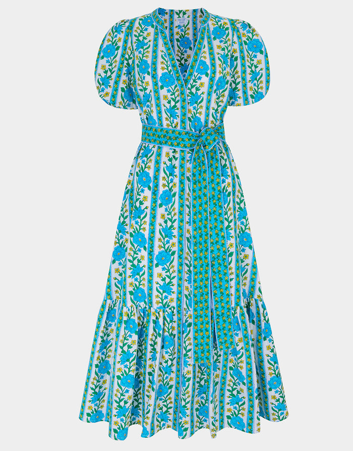 Pink City Prints Daisy Dress - Hibiscus Border - Simply Beach UK