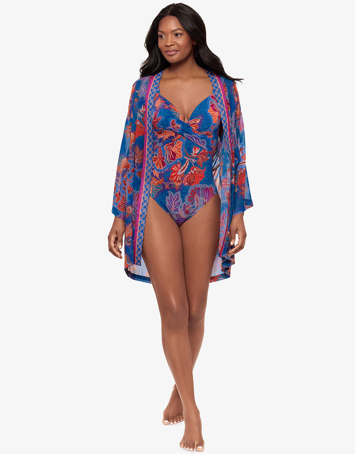 Miraclesuit Decoupage Kimono - Multi - Simply Beach UK