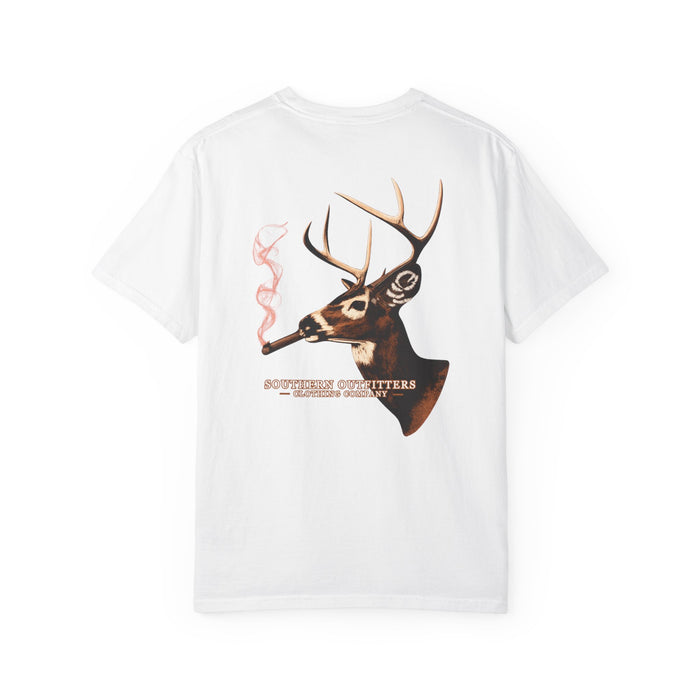 Deer Smoke Graphic T-Shirt — Southern Outfitters Chest Logo
