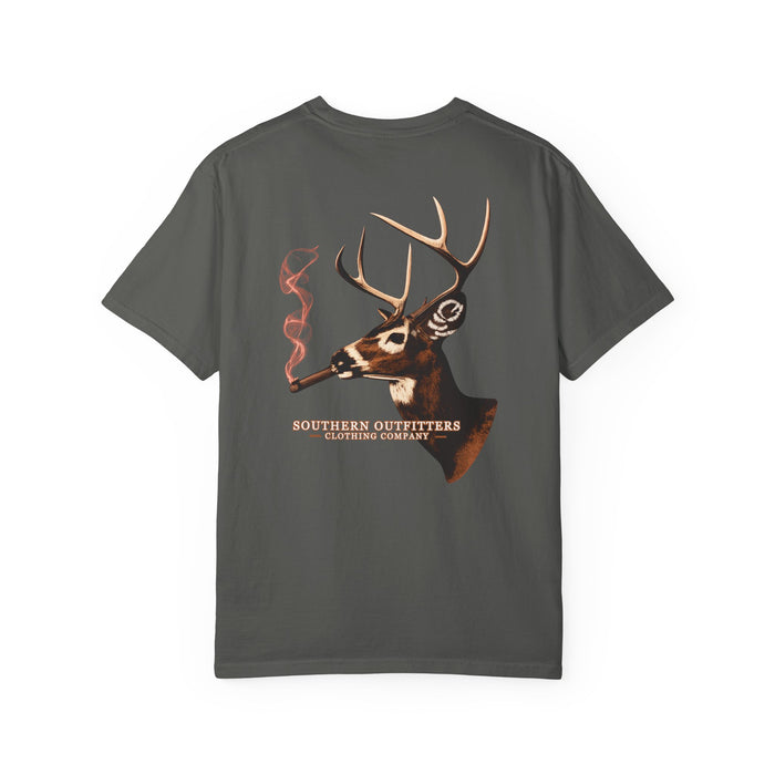 Deer Smoke Graphic T-Shirt — Southern Outfitters Chest Logo