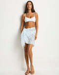 Dottie Short Sarong - Denim Blue