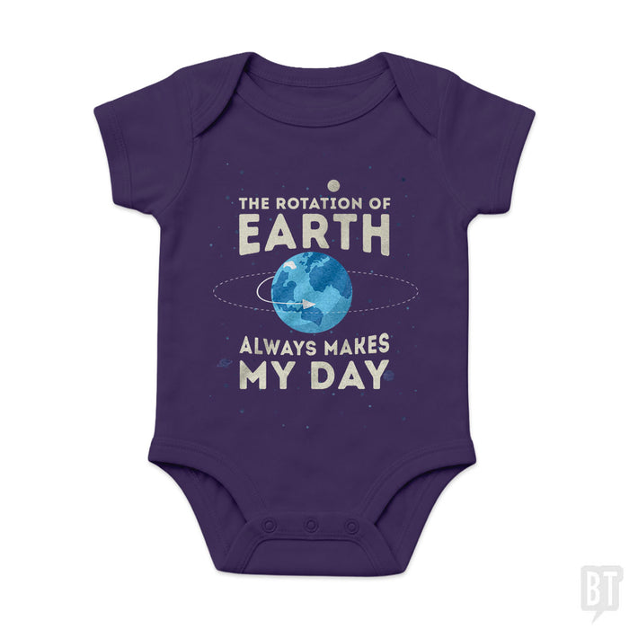 Earth Rotation Baby One-Piece