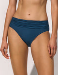 Maryan Mehlhorn Elements Gathered Bikini Pant - Oceanmist - Simply Beach UK