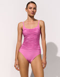 Maryan Mehlhorn Elements Ruched Underwired Swimsuit - Roselle - Simply Beach UK