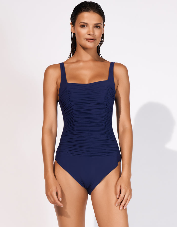 Elements Square Neck Swimsuit - Indigo - Simply Beach UK