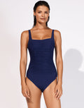 Elements Square Neck Swimsuit - Indigo - Simply Beach UK