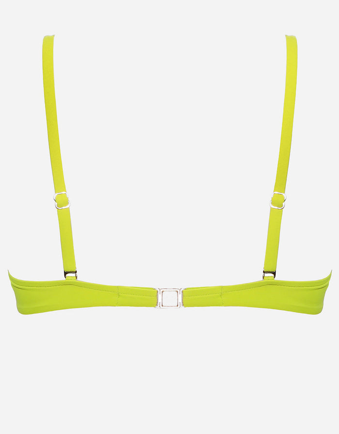 Elements Underwired Bikini Top - Kiwi Green - Simply Beach UK