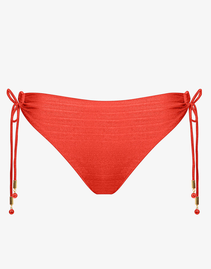 Maryan Mehlhorn Elyon Loop Side Bikini Pant - Glazed Tangerine - Simply Beach UK