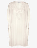 Embroidered Kaftan - Off White - Simply Beach UK