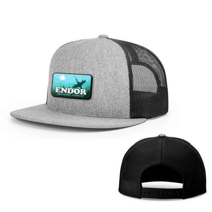Snapback Flatbill / Heather and Black / One Size