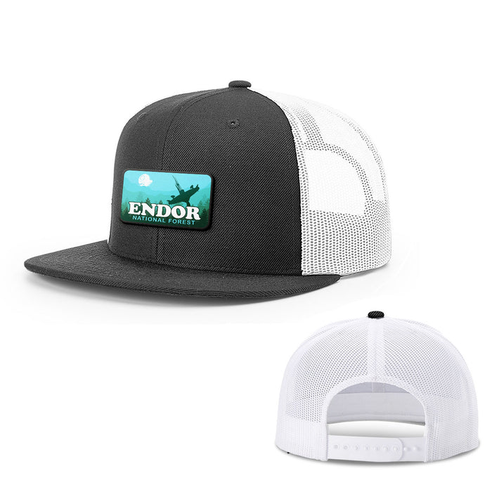 Snapback Flatbill / Black and White / One Size