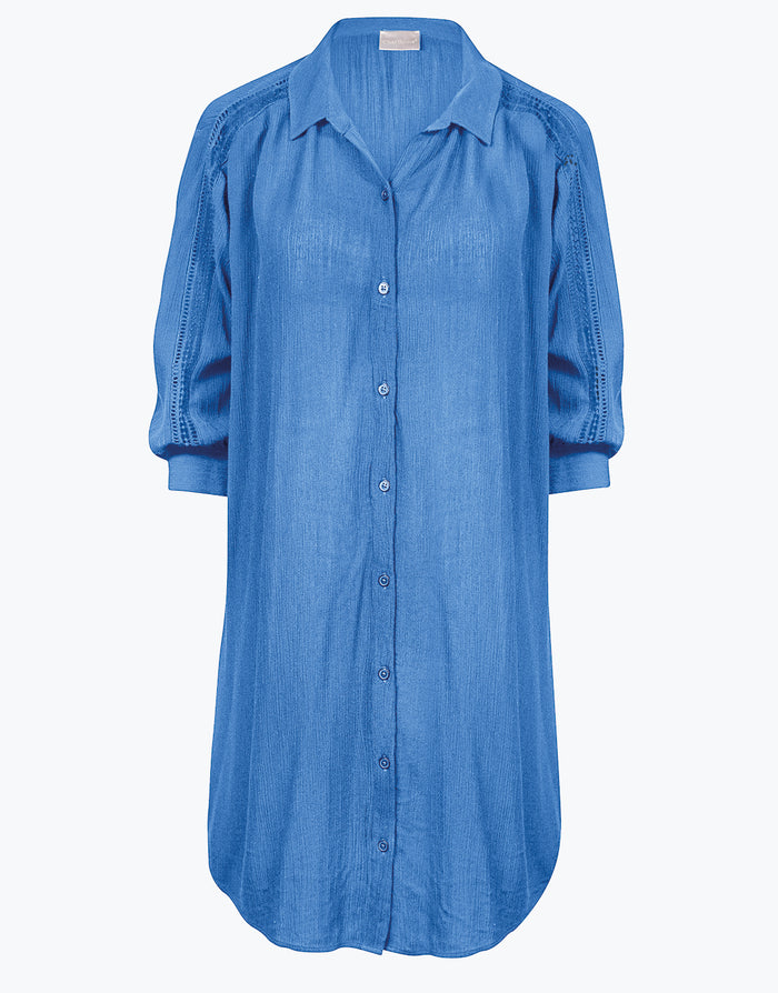Charmline Essentials Classics Beach Shirt - Breeze - Simply Beach UK