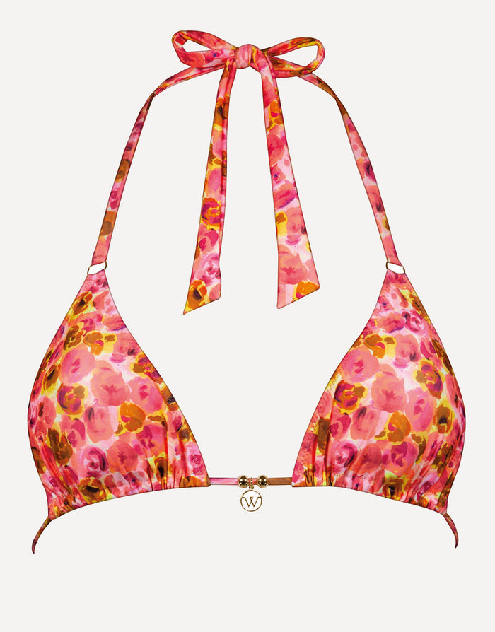 Watercult Euphoric Bloomwave Triangle Bikini Top - Sunsoaked Neons - Simply Beach UK