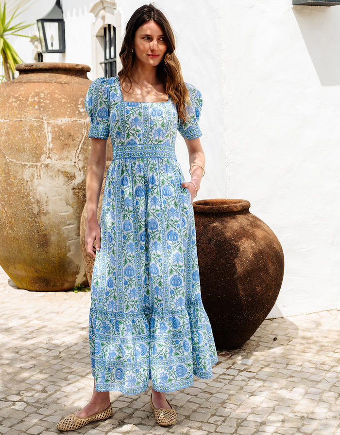 Pink City Prints Evelyn Dress - Meadow Chintz - Simply Beach UK
