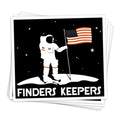 Finders Keepers Vinyl Sticker - BustedTees.com