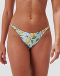 Jo Severin Fior di Limone Ring Detail Bikini Pant - Sorrento Sky - Simply Beach UK