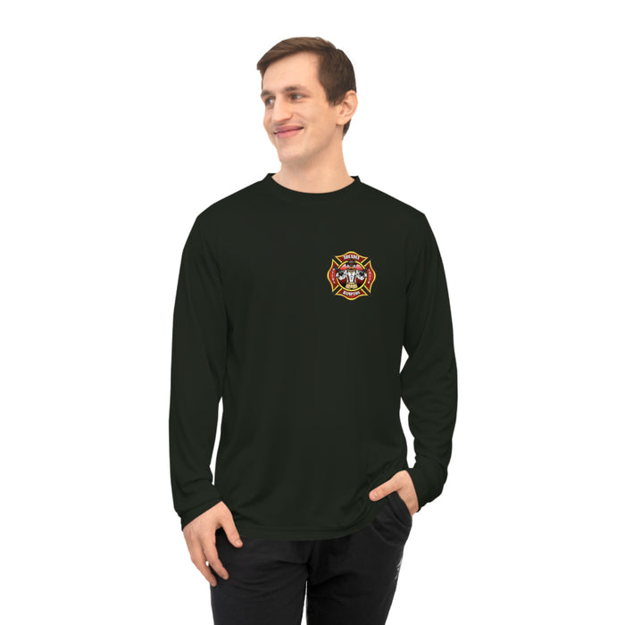 Fire Rescue Performance Long Sleeve Shirt — Arcadia RC-H American Flag Maltese Cross