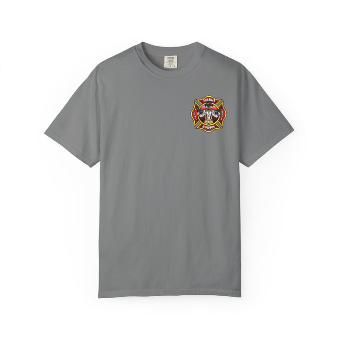 Fire Rescue T-Shirt — Arcadia RC-H American Flag Maltese Cross Tee