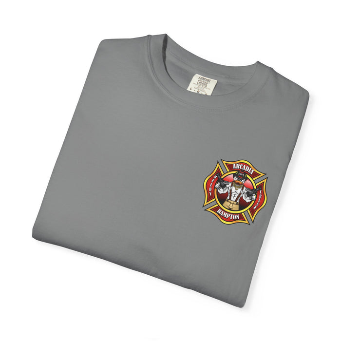 Fire Rescue T-Shirt — Arcadia RC-H American Flag Maltese Cross Tee