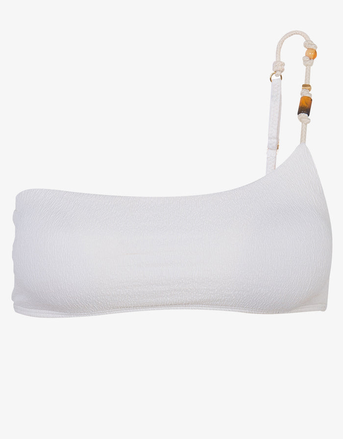 Firenze Ana Flora Bikini Top - Off White - Simply Beach UK