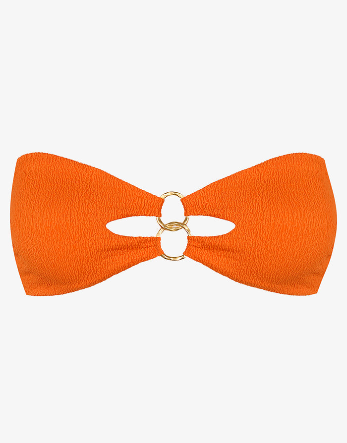 ViX Paula Hermanny Firenze Jolie Bandeau Bikini Top - Marigold - Simply Beach UK