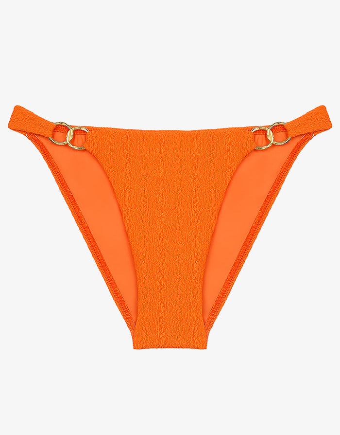 ViX Paula Hermanny Firenze Jolie Detail Full Bikini Pant - Marigold - Simply Beach UK