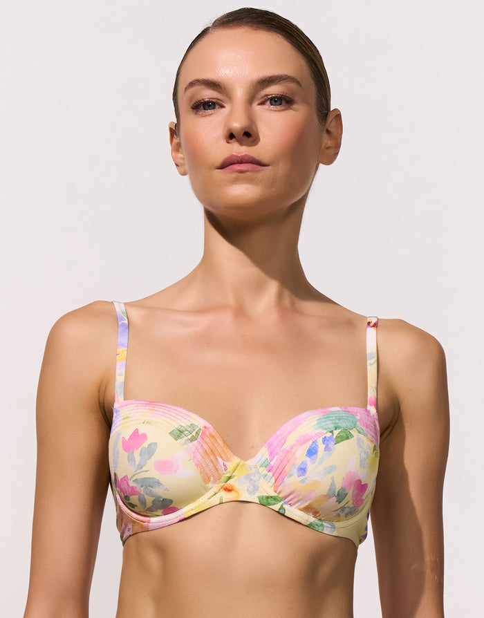 Maryan Mehlhorn Floressence Underwired Bikini Top - Petal Glow - Simply Beach UK