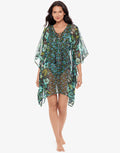 Miraclesuit Florica Kaftan - Black Multi - Simply Beach UK