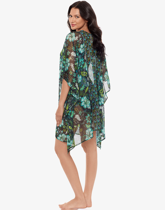 Miraclesuit Florica Kaftan - Black Multi - Simply Beach UK